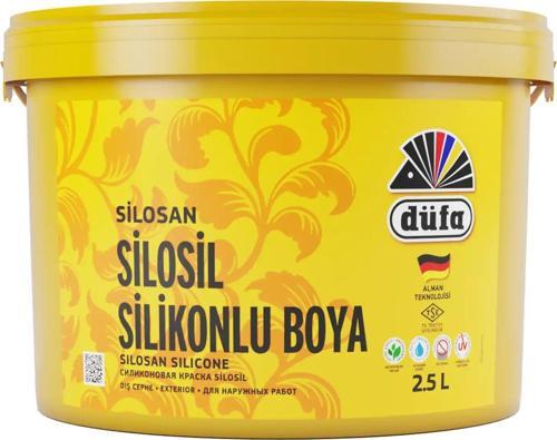 Silosil Silikonlu Dış Cephe Duvar Boyası 7201 Çimento Grisi 2.5 l