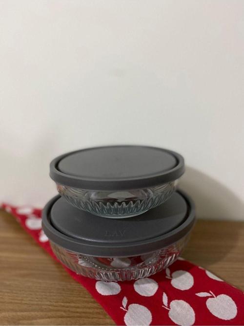 Gri Kapaklı Cam Kase - Ikili 880Cc +1500Cc Tokyo