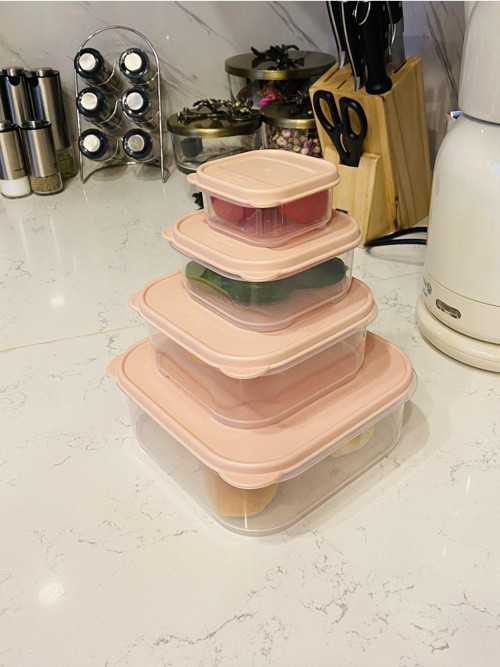 Nano Saklama Kabı Seti 4Lü Vakumlu 2,2Lt-1,1Lt-530Ml-200Ml