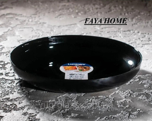 Faya Home Asiette Mezze Siyah Servis Tabağı 21 Cm- 2 Li