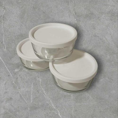 Feyzade Round Saklama Kabı (380 Cc X 3 Adet) Beyaz Kapaklı