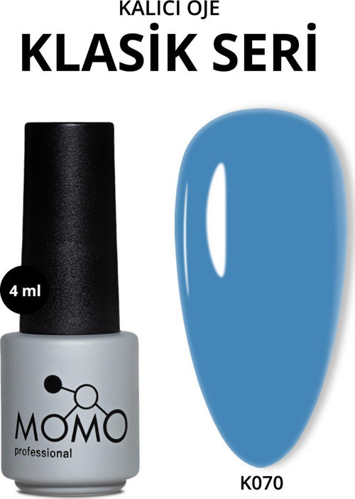 Kalıcı Oje K070, Açık Mavi, 4 ml