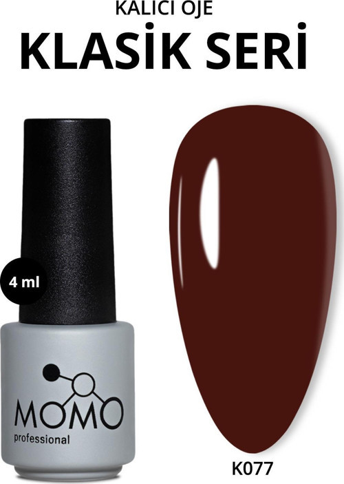 Kalıcı Oje K077, Kızıl Kahve, 4 ml