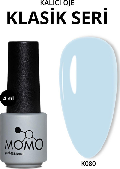 Kalıcı Oje K080, Uçuk Mavi, 4 ml