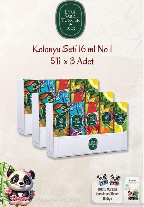 3 Adet 5'li Kolonya Set No 1 ve ROSIE Doğal Pamuk