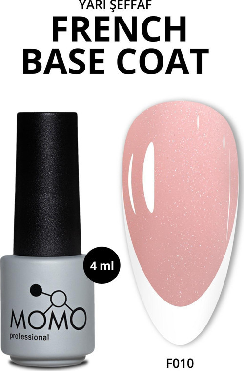 Kalıcı Oje French Base F010, Sedefli Pembe, 4 ml