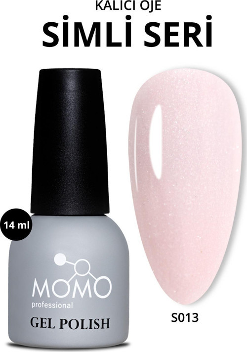 Kalıcı Oje S013, Simli Uçuk Pembe, 14 ml