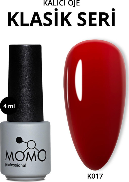 Kalıcı Oje K017, Kızıl Bordo, 4 ml