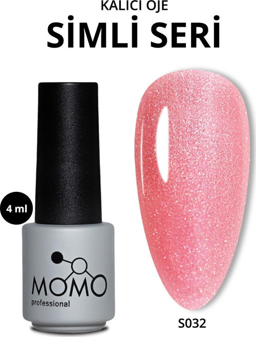 Kalıcı Oje S032, Simli Karanfil Pembesi, 4 ml
