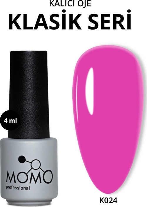 Kalıcı Oje K024, Fuşya Pembe, 4 ml