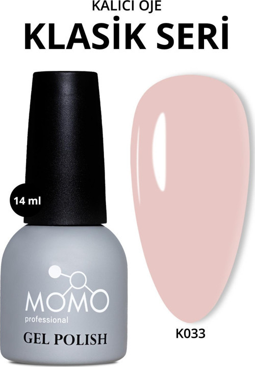 Kalıcı Oje K033, Pembe Bej, 14 ml