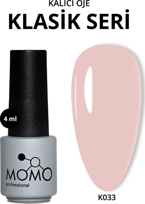 Kalıcı Oje K033, Pembe Bej, 4 ml