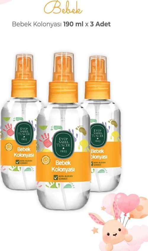 Bebek Kolonyası 190 ml x 3 Adet