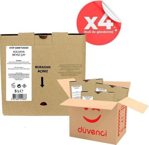 Beyaz Çay Kolonyası 5 lt x 4