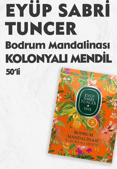 Bodrum Mandalinası Kolonyalı Mendil 50'li