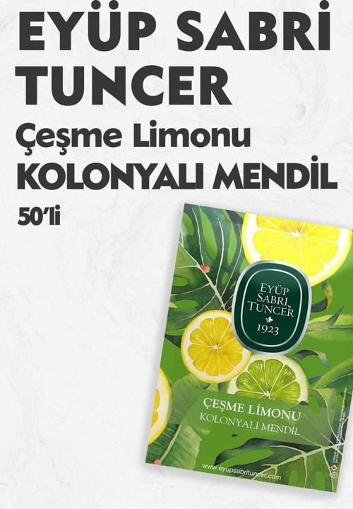 Çeşme Limonu Kolonyalı Mendil 50'li