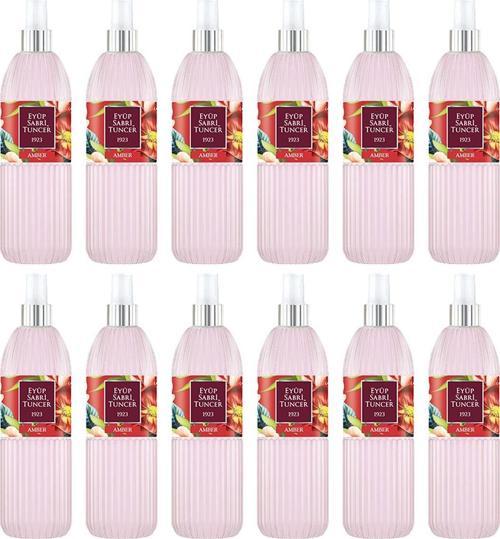 Amber Kolonyası Silindir Pet Şişe Sprey 150 ml x 12 Adet