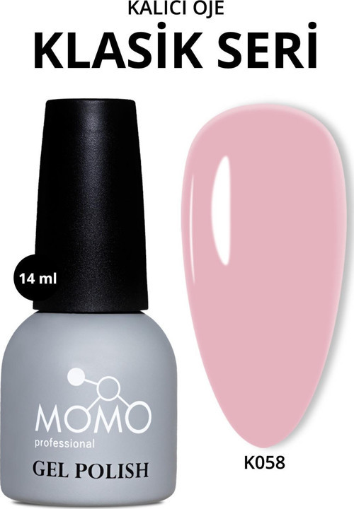Kalıcı Oje K058, Nude Pembe, 14 ml
