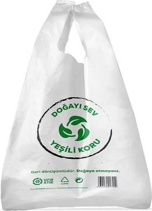 Çevre Dostu Atlet Poşet (Barkodlu) Küçük - 1 Kg