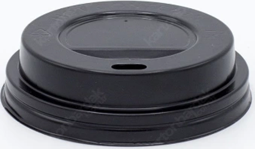 90 mm Karton Bardak Kapağı Siyah (100'lü)