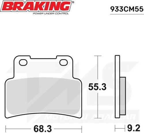 Brakıng Fren Balatası Sinter 933cm55 Aprılıa Rs 125 Kymco Xcıtıng 400 Yamaha Mt 125 Yzf R125