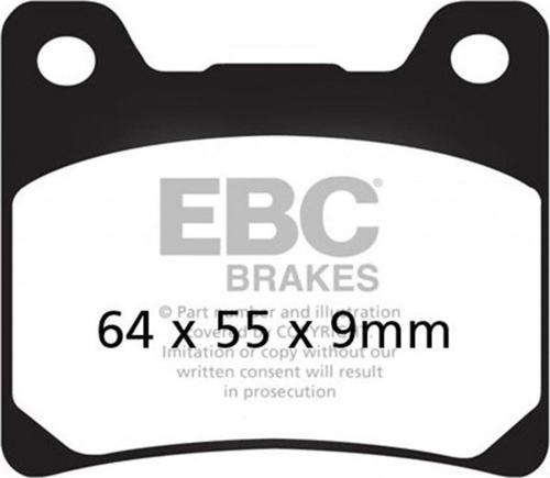 Fren Balatası Yarı Sinter Fa088v Yamaha Xjr1300 98-01, Vmax12, Xv100 Vırago