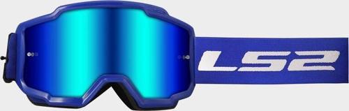 Motokros Gözlük Charger Goggles İridyum Camlı Mavi