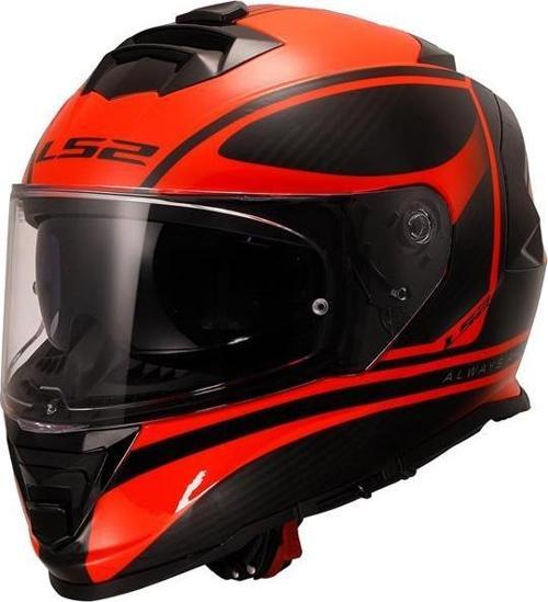 Storm 2 Kapalı Kask Dodger Mat Siyah Neon Turuncu 2X-LARGE