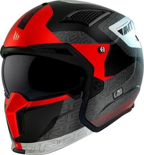 Streetfıghter Sv S Totem B15 Çene Çıkartılabilir Kask Mat İnci Kırmızı SMALL