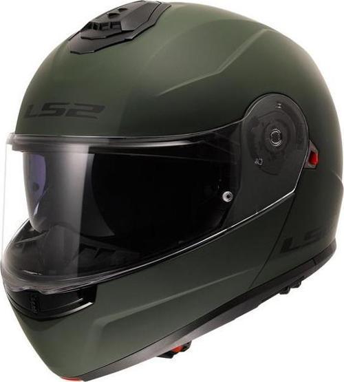 Strobe 2 Çene Açılır Kask Mat Yeşil X-SMALL