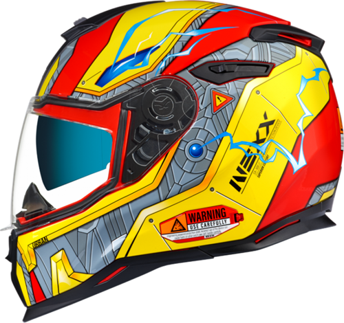 Sx.100 Gıgabot Kapalı Kask Kırmızı-sarı X-LARGE