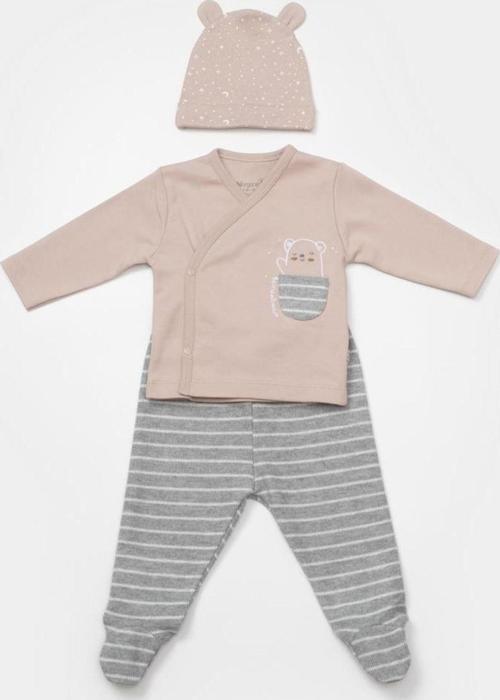Adventure Bear 3'lü Bebek Takımı 73333 Karamel