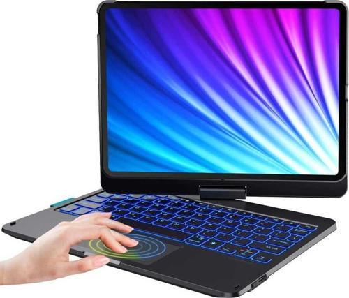 Apple iPad Air 10.9 2022 (5.Nesil) Waltz Rotating Keyboard Kablosuz Dönebilen Klavye