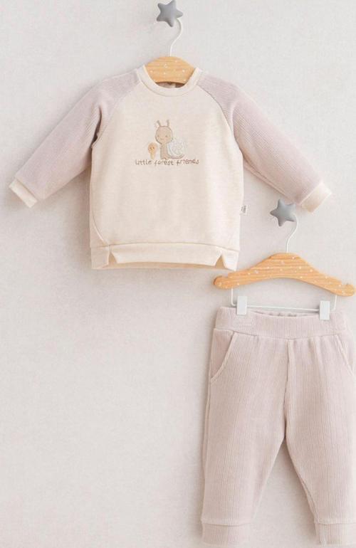 Forest Friends 2'li Bebek Takım 5393 Gri