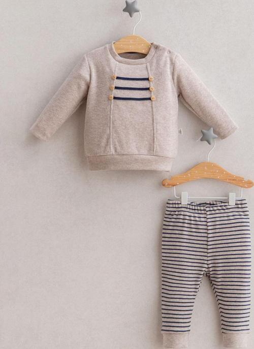 Little Man 2'li Bebek Takım 5312 Bej