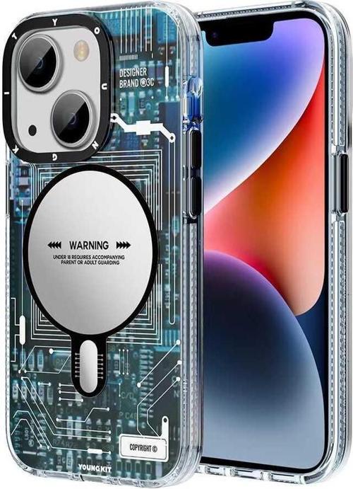 Apple iPhone 14 Kılıf Magsafe Şarj Özellikli Technology Serisi Kapak