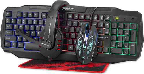 CM-406 Oyuncu Seti Kulak Üstü Kulaklık- Mouse- Klavye- Mouse Pad Işıklı