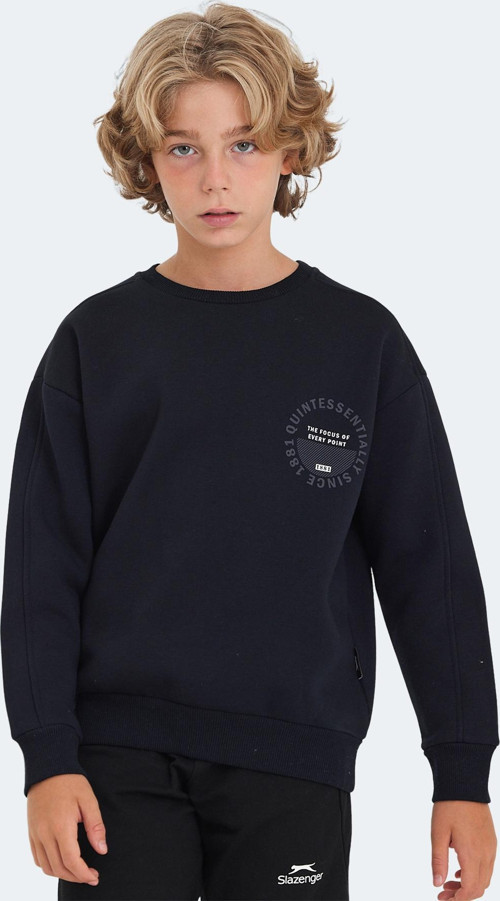 LONE Unisex Çocuk Sweatshirt Lacivert