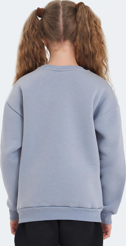 LONE Unisex Çocuk Sweatshirt Taş Gri