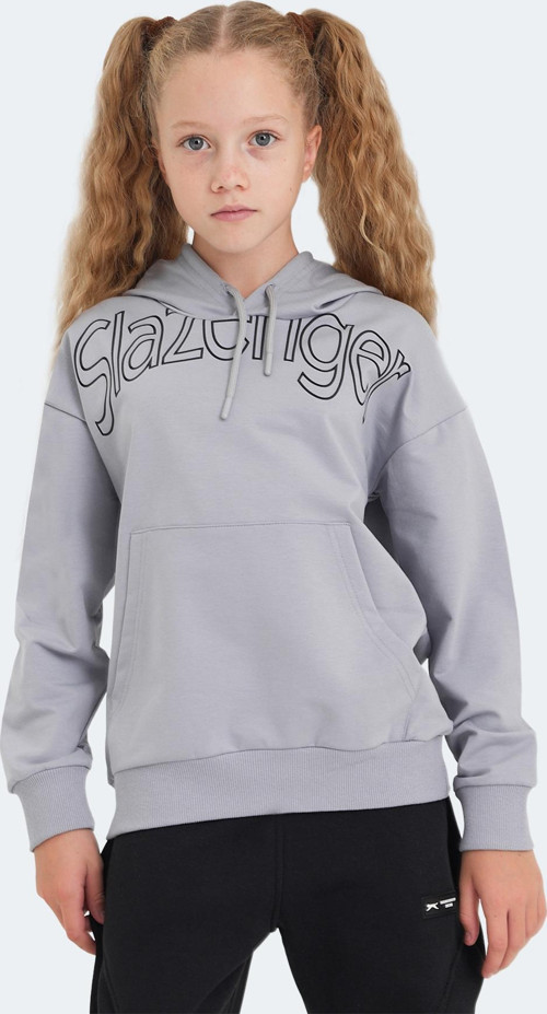 LETTO Unisex Çocuk Sweatshirt Taş Gri