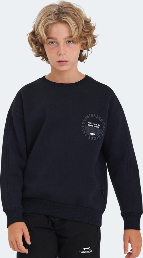 LONE Unisex Çocuk Sweatshirt Lacivert