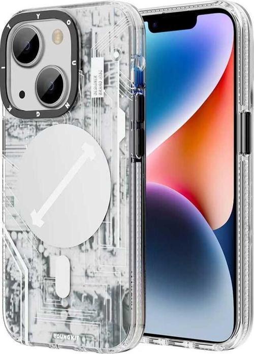 Apple iPhone 14 Plus Kılıf Magsafe Şarj Özellikli Technology Serisi Kapak