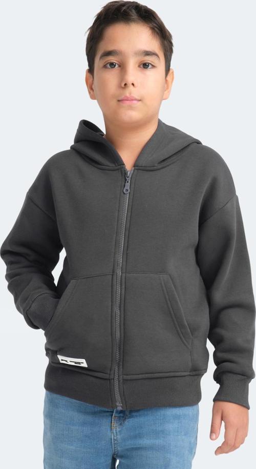 LEKAN Unisex Çocuk Sweatshirt Koyu Gri