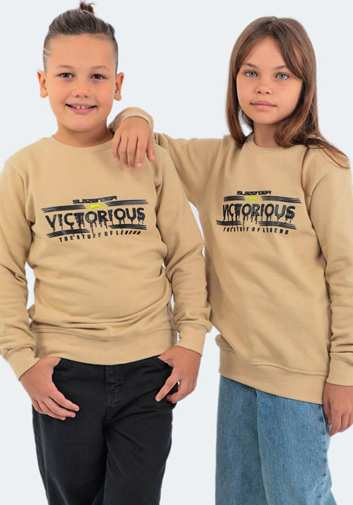 DUNA IN Unisex Çocuk Sweatshirt Bej