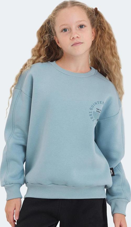 LONE Unisex Çocuk Sweatshirt Mavi