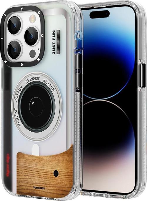 iPhone 14 Pro Max Uyumlu Kılıf Magsafe Şarj Özellikli Lens Figürlü Art Film Serisi Kapak