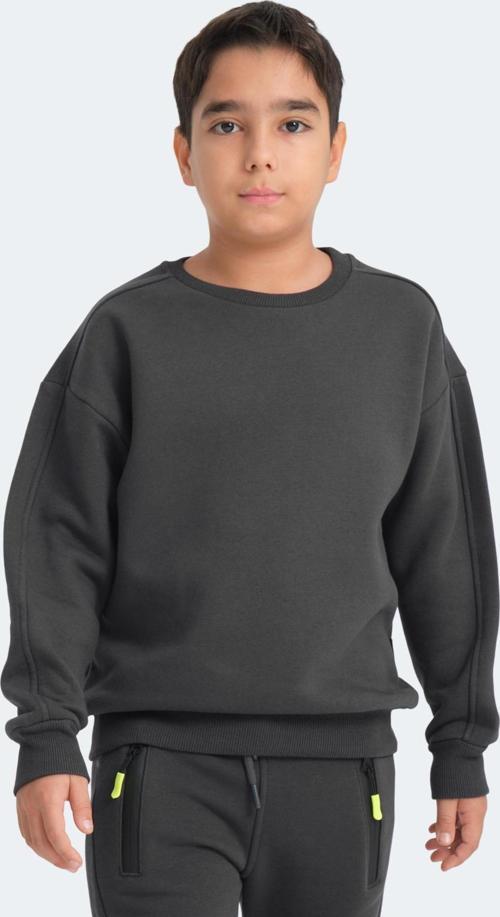 LOGAN Unisex Çocuk Sweatshirt Koyu Gri