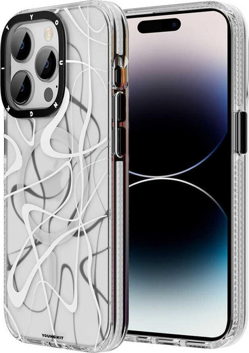 Apple iPhone 14 Pro Max Kılıf Magsafe Şarj Özellikli Water-Ink Serisi Kapak