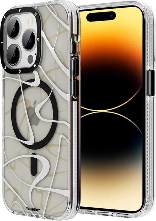 Apple iPhone 14 Pro Max Kılıf Magsafe Şarj Özellikli Water-Ink Serisi Kapak