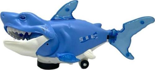 Sesli Işıklı Çarp Dön Şarkı Söyleyen Köpek Balığı Shark 27Cm Mavi